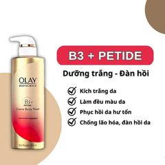 Sữa Tắm Olay 500ml B3+ Peptide Cleansing & Bouncy