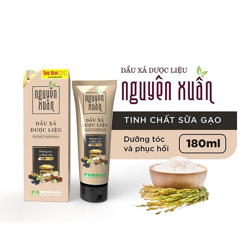 Dầu Xả Dược Liệu Nguyên Xuân 180ml Dưỡng Tóc Và Phục Hồi