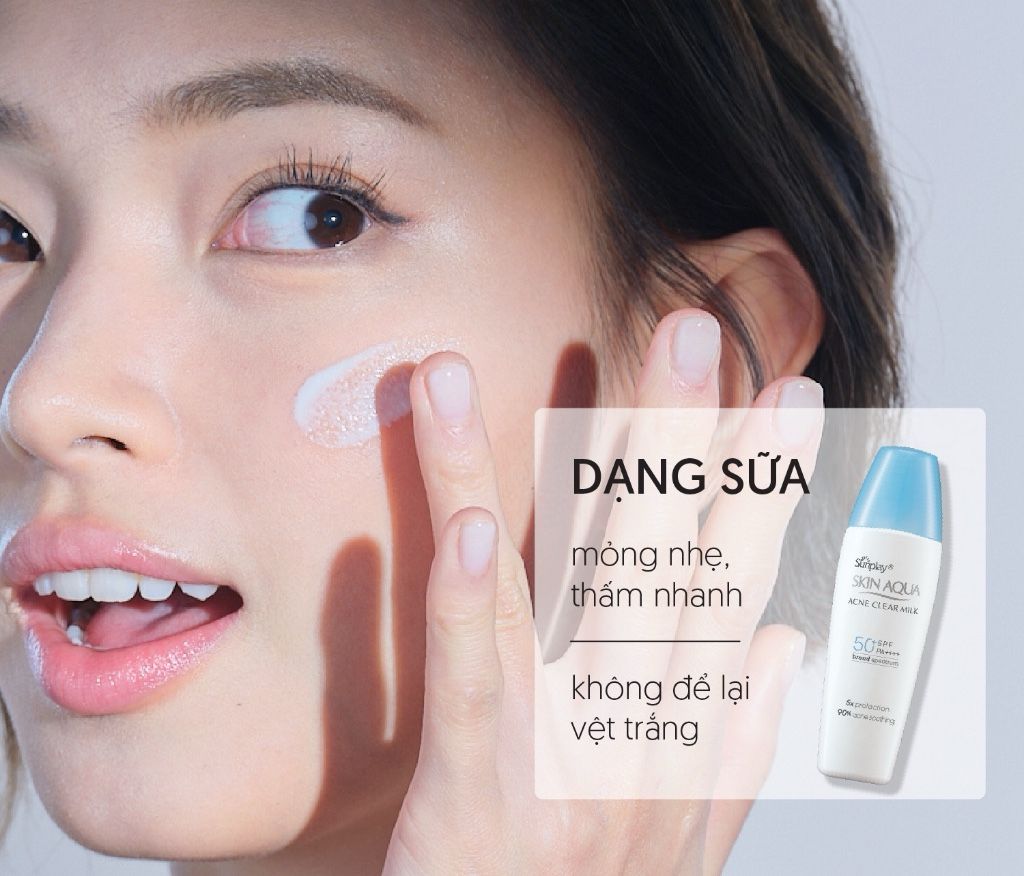 Sữa chống nắng dưỡng da ngừa mụn Sunplay Skin Aqua Acne Clear SPF 50+ PA++++ 25g