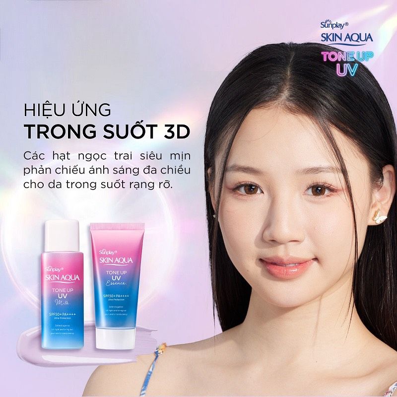 Tinh Chất Chống Nắng Hiệu Chỉnh Sắc Da Sunplay Skin Aqua Tone Up UV Essence SPF50+/PA++++ 50g