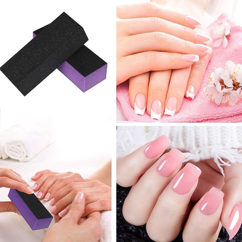 Đánh Móng Đen Màu, xốp dũa móng nail