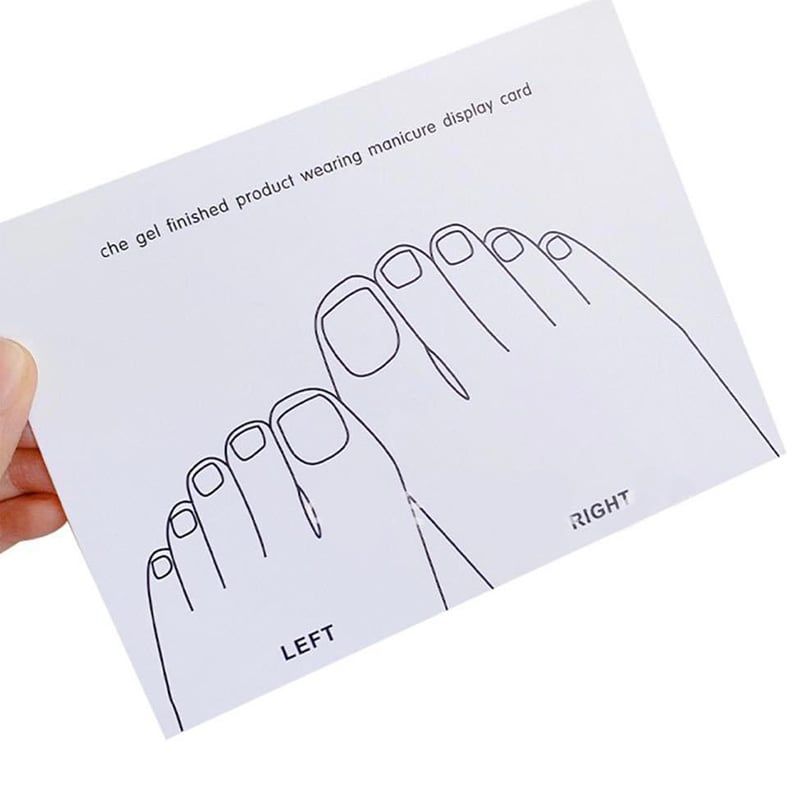 Giấy Nail Box Gắn Móng Chân Giả 5 Miếng
