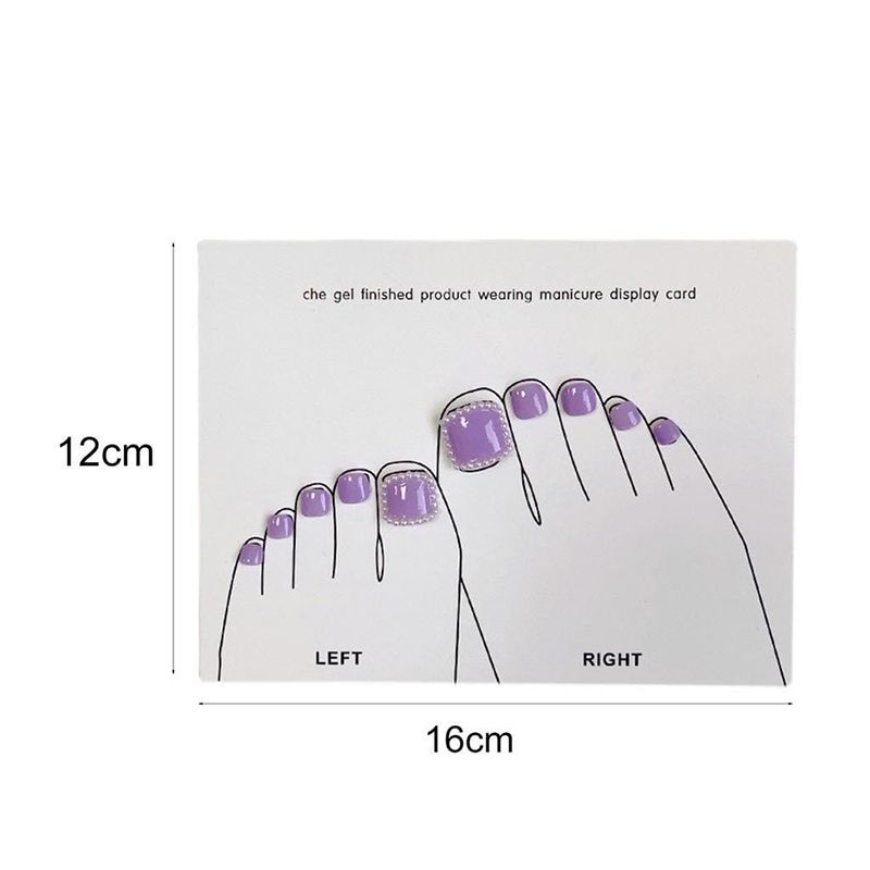 Giấy Nail Box Gắn Móng Chân Giả 5 Miếng