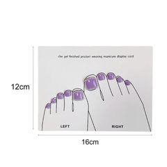 Giấy Nail Box Gắn Móng Chân Giả 5 Miếng