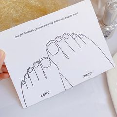 Giấy Nail Box Gắn Móng Chân Giả 5 Miếng