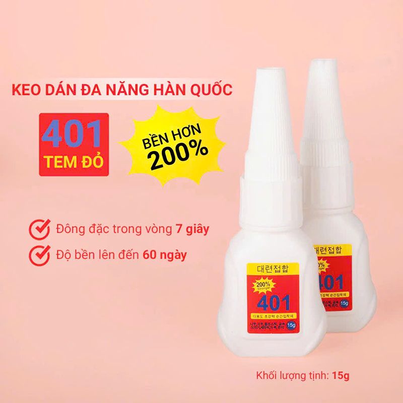 Keo 401 Dán Nail Siêu Chắc, Bền