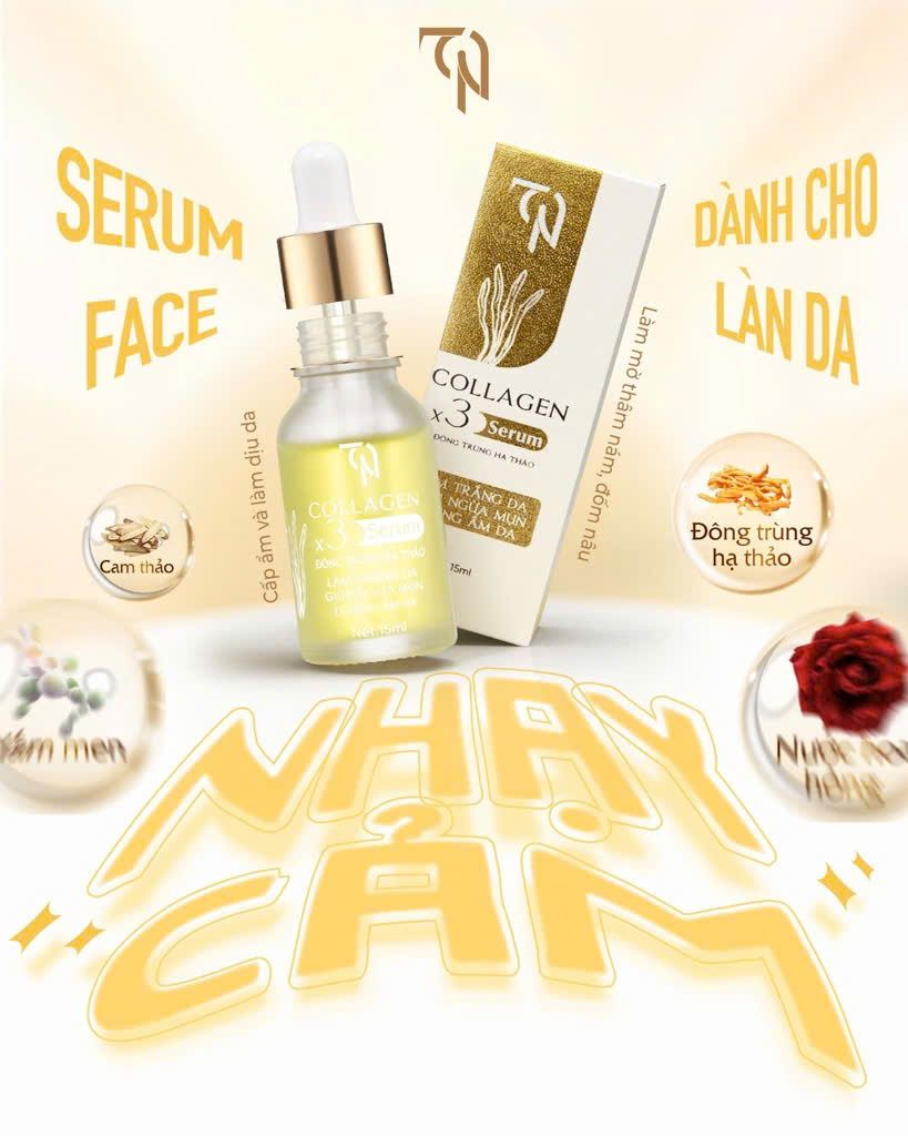 Serum Collagen X3 15ml Đông Trùng Hạ Thảo