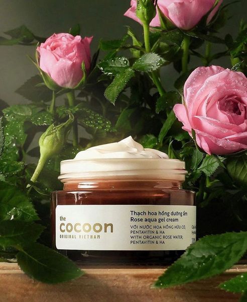 Kem Dưỡng Dạng Thạch Cocoon Hoa Hồng Dưỡng Ẩm 30ml
