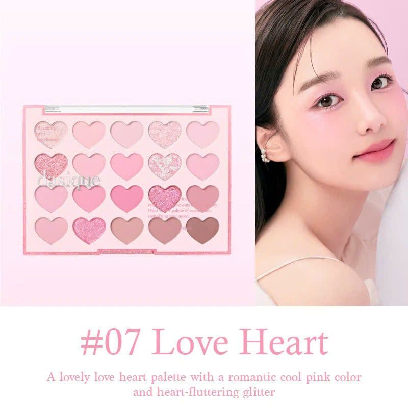 Màu Mắt Dasique Mood Shadow Palette 10g 20 Ô #7 Love Heart