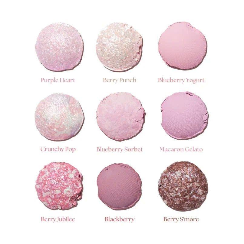 Màu Mắt Daisique Shadow Palette 13g 9 Ô #20 Blueberry Sorbet – Tone Hồng Tím