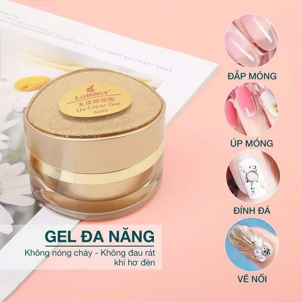 Gel Đắp Lawei Clear Gel Uv 60ml