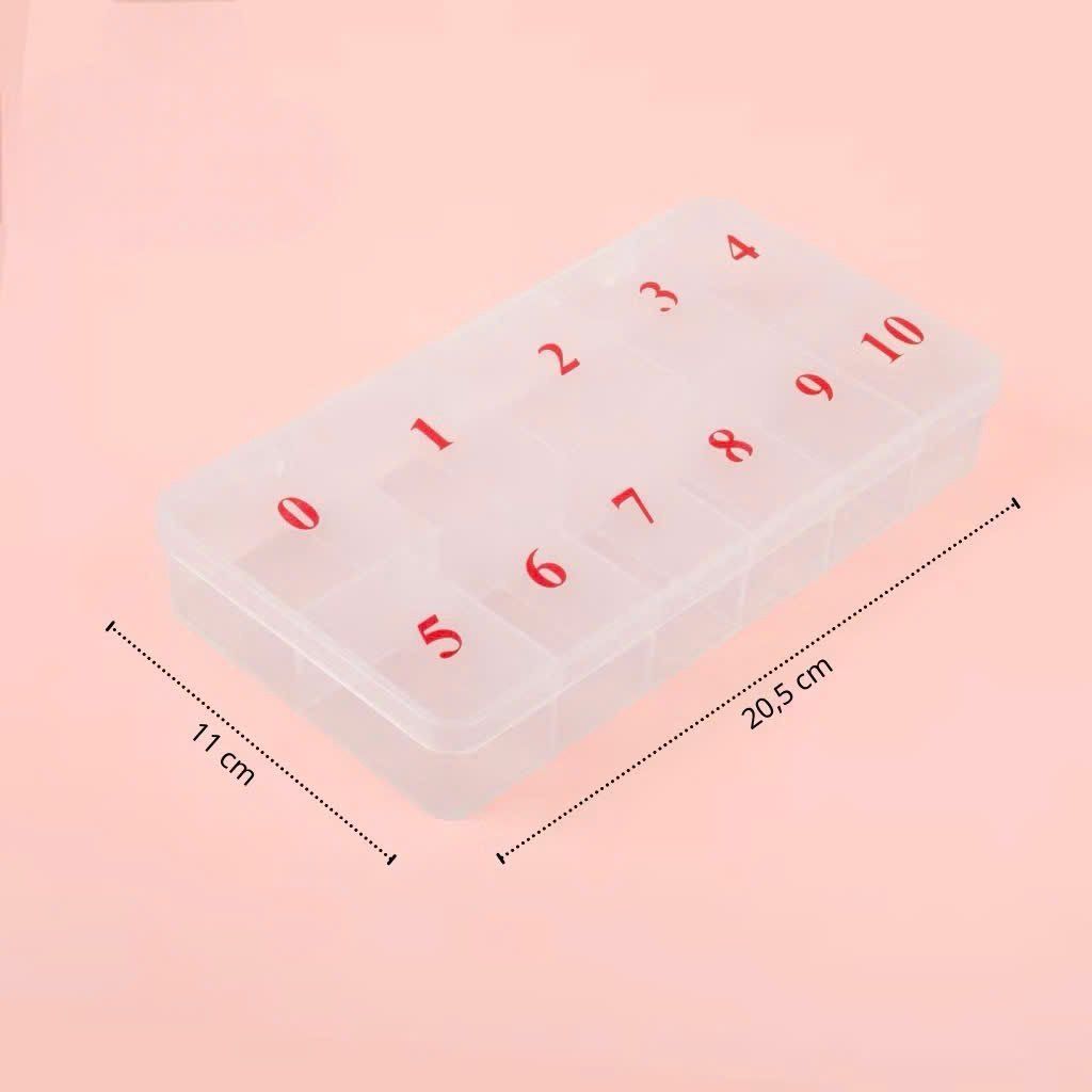 Hộp Đựng Móng Size Lớn 11 Ô, đựng đượng 1000 móng tiện dụng