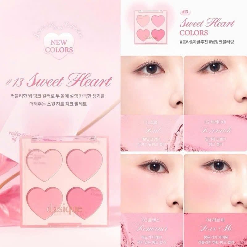 Má Hồng Dasique Blending Mood Cheek 9g 4 Ô