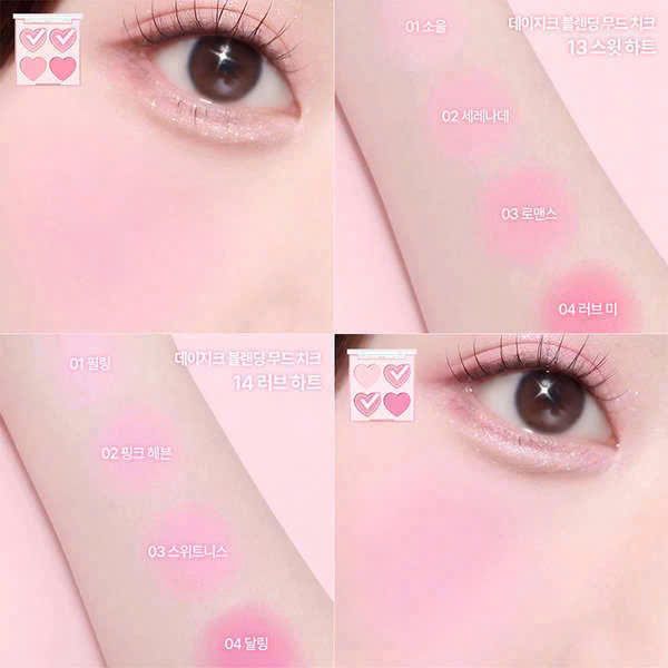 Má Hồng Dasique Blending Mood Cheek 9g 4 Ô