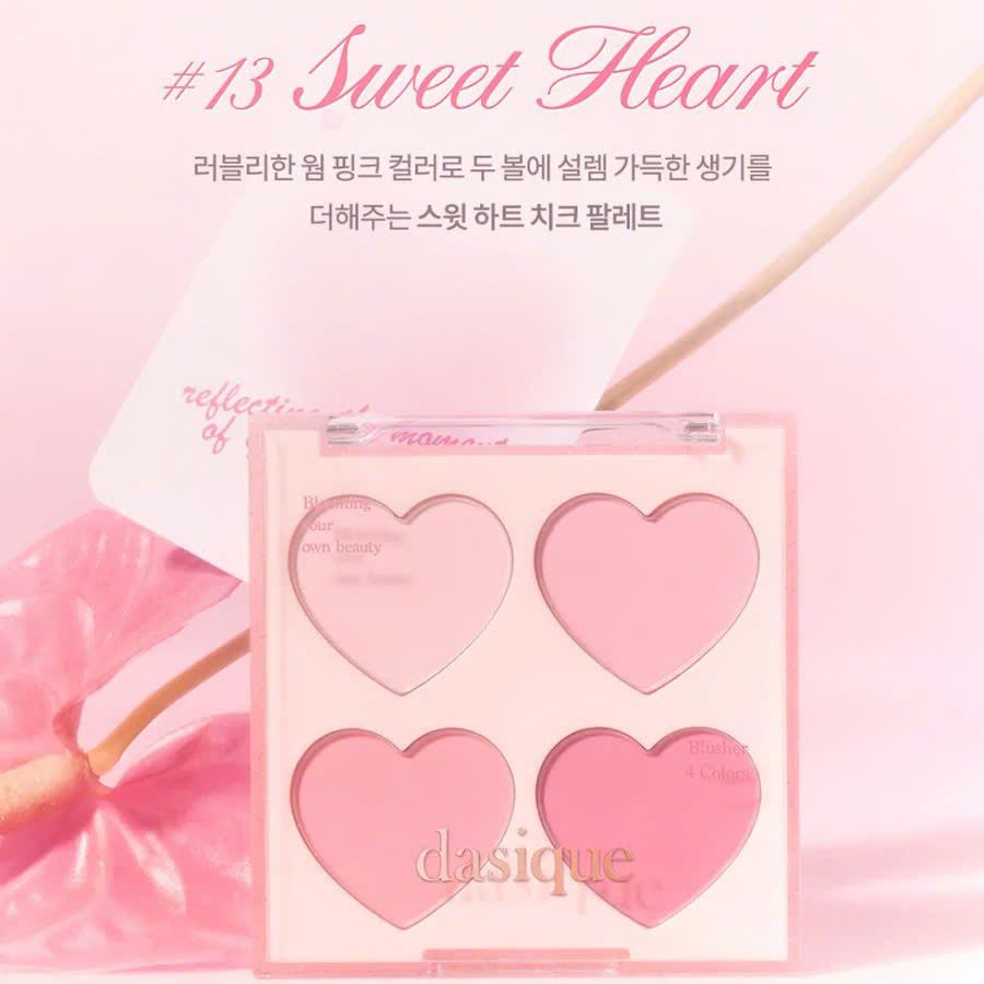 Má Hồng Dasique Blending Mood Cheek 9g 4 Ô