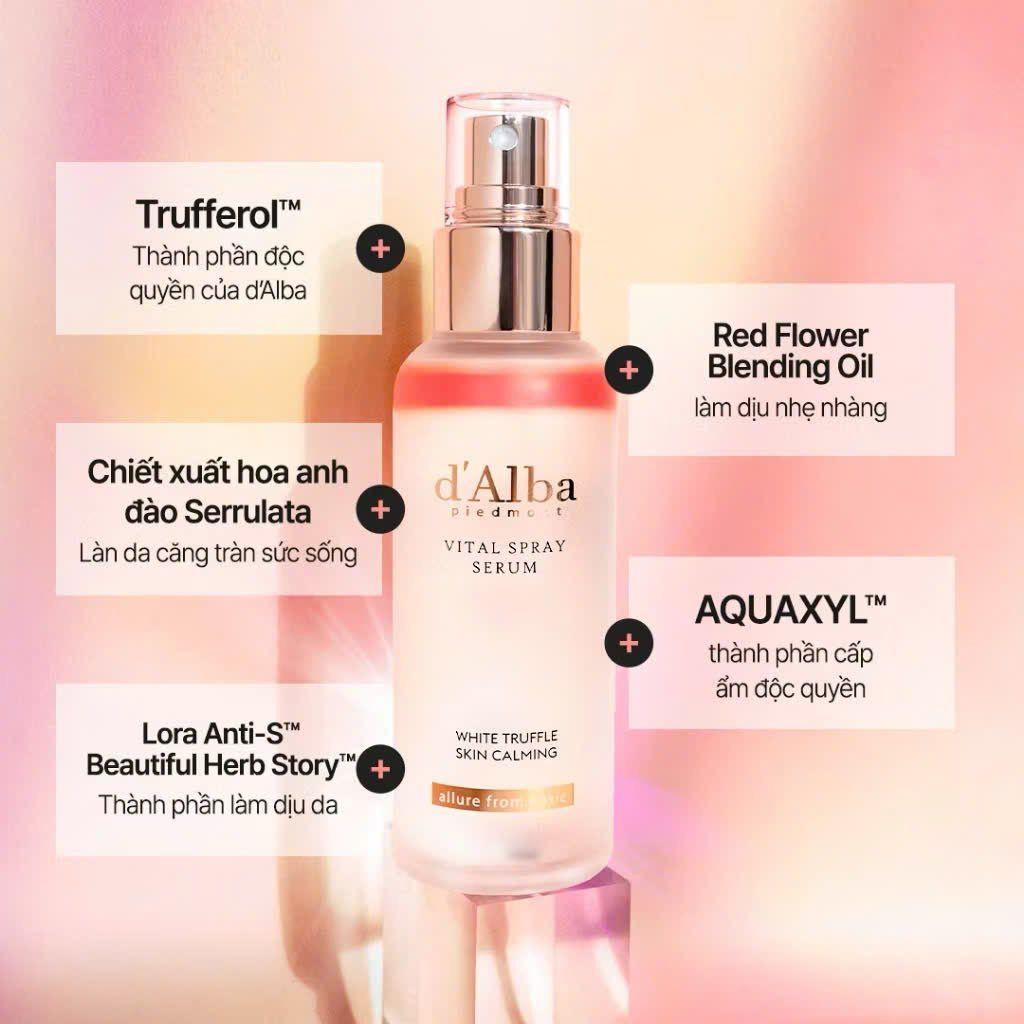 Serum Dạng Xịt D'alba 100ml Vital Spray