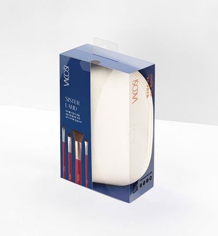 Bộ Cọ Vacosi8 Cây + Ví Trang Điểm Bc31