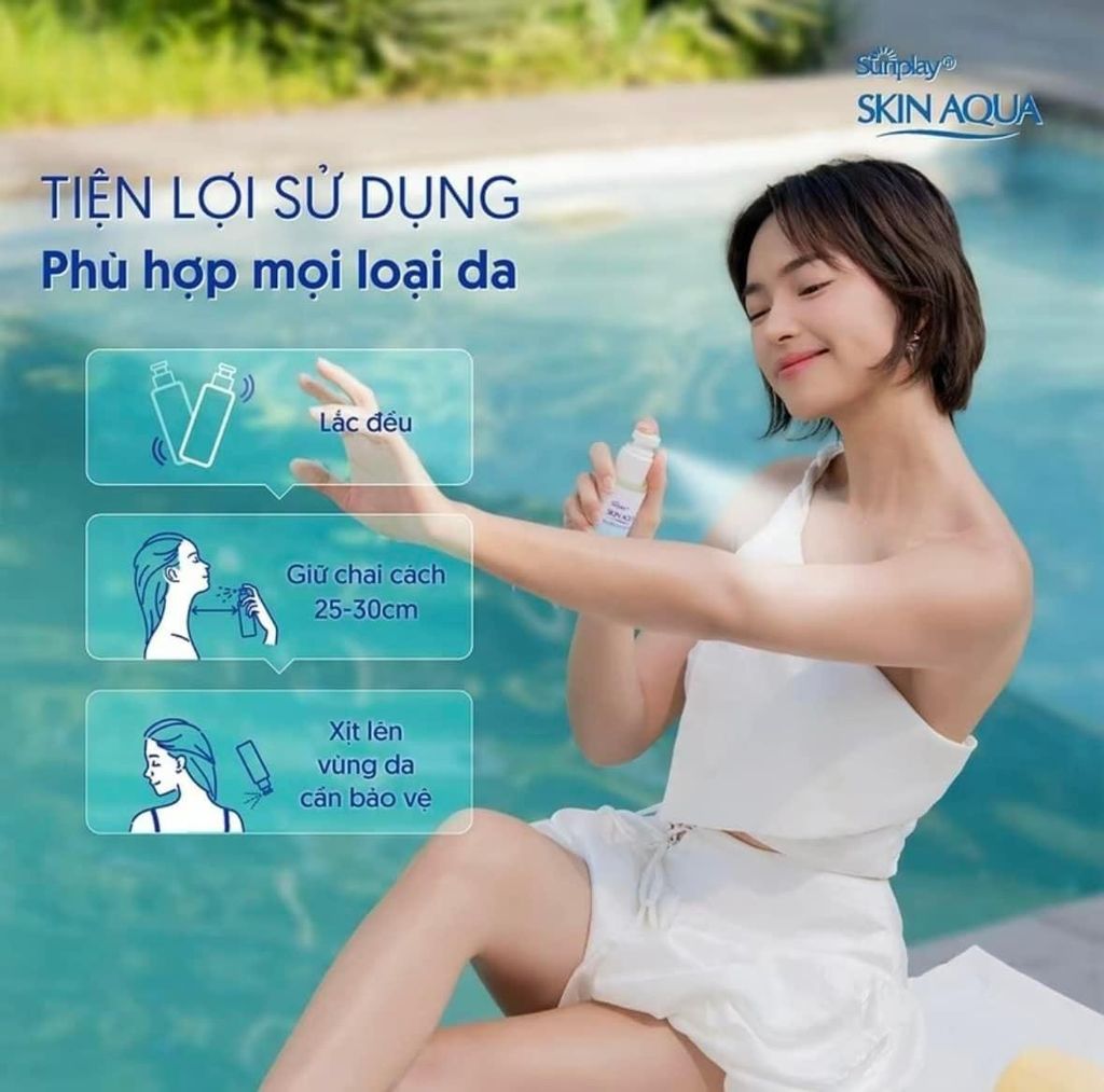 Xịt Chống Nắng Sunplay Skin Aqua Ultra Protection Mist 60ml Bảo Vệ Đa Chiều