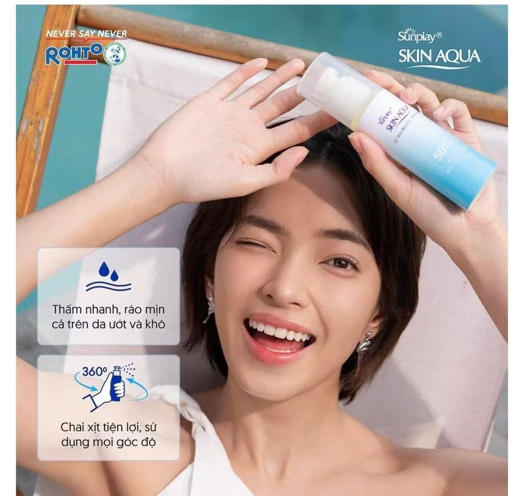 Xịt Chống Nắng Sunplay Skin Aqua Ultra Protection Mist 60ml Bảo Vệ Đa Chiều
