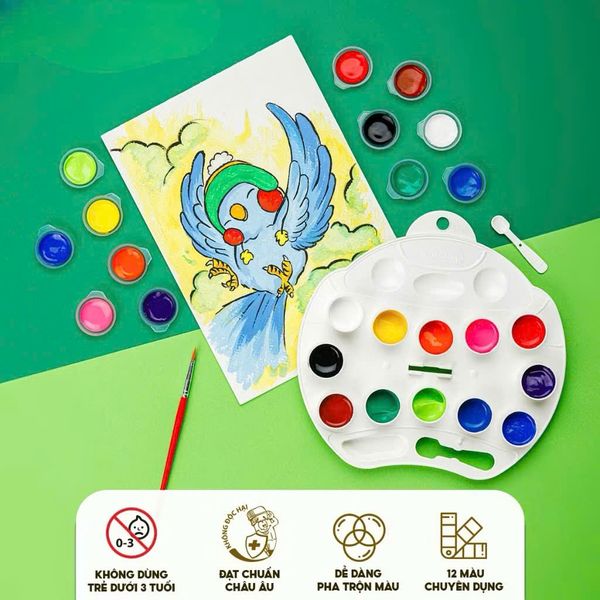 Màu Nước Thiên Long 12 Màu Waco-c07