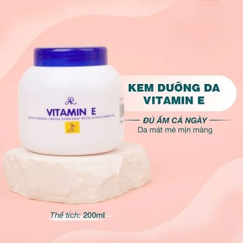 Kem Dưỡng Ẩm Aron Vitamin E Moisturising Cream Enriched With Sunflowers Oil 200g