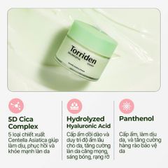 Kem Dưỡng Torriden 80ml Balanceful Cica Cream
