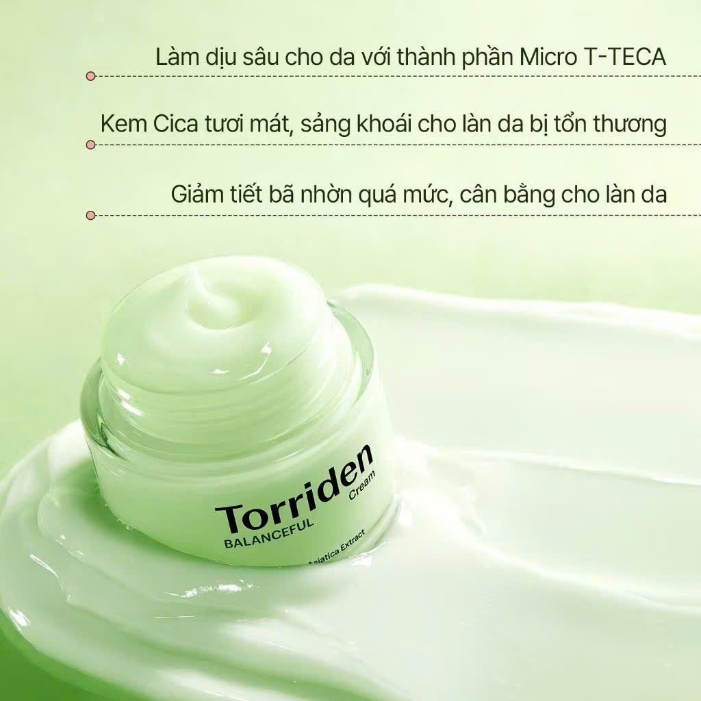 Kem Dưỡng Torriden 80ml Balanceful Cica Cream