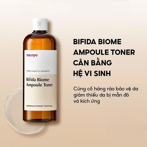 Toner Ma:nyo Bifida Biome Ampoule Tone 400ml Dưỡng Ẩm