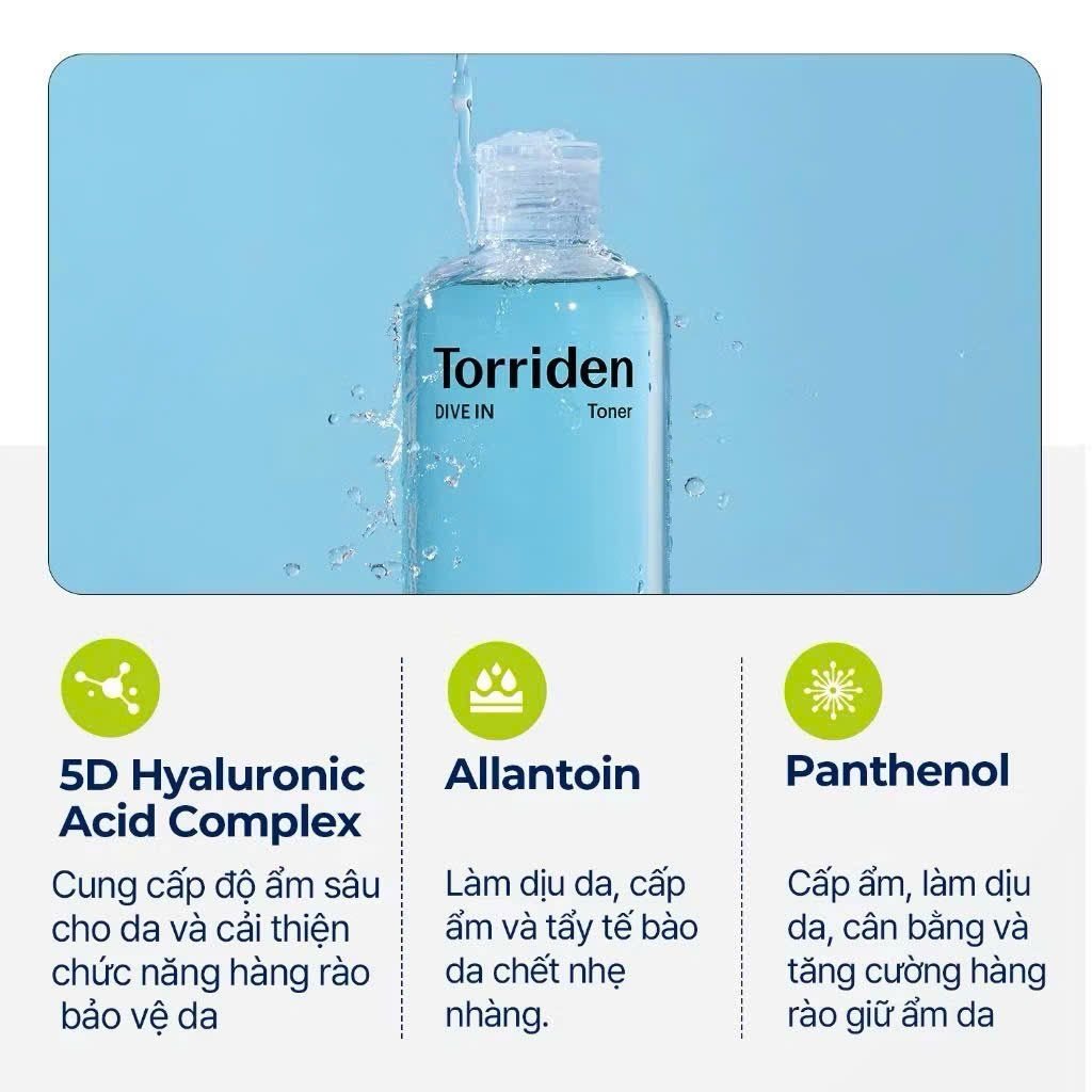 Toner Torriden Dive-in Low Molecule Hyaluronic Acid 300ml