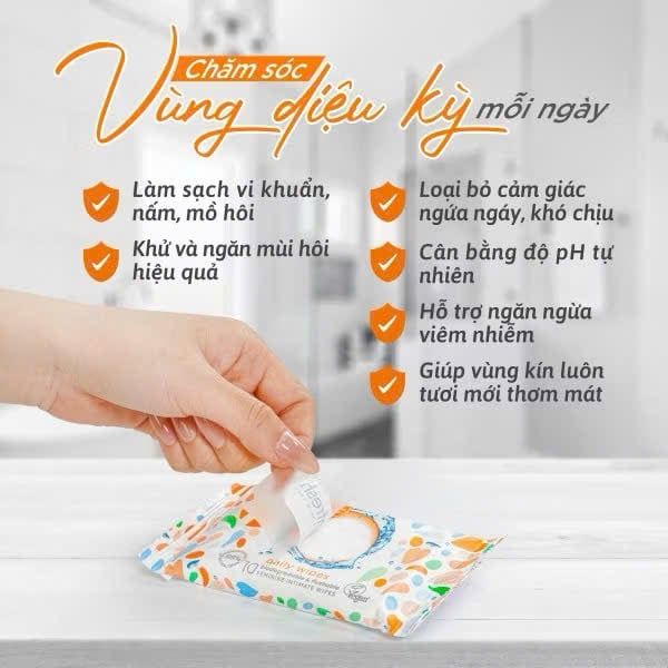 Khăn Ướt Vệ Sinh Vùng Kín Femfresh 10 Tờ