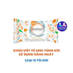 Khăn Ướt Vệ Sinh Vùng Kín Femfresh 10 Tờ
