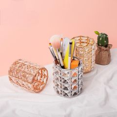 Lọ Đựng Cọ Pha Lê Tròn (giao màu ngẫu nhiên)