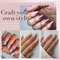 Set Tráng Gương Dạ Quang 6 Màu Fashion Nail Art