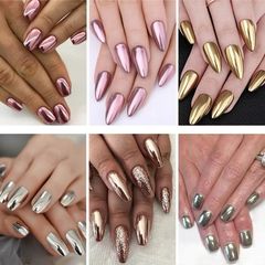 Set Tráng Gương Dạ Quang 6 Màu Fashion Nail Art