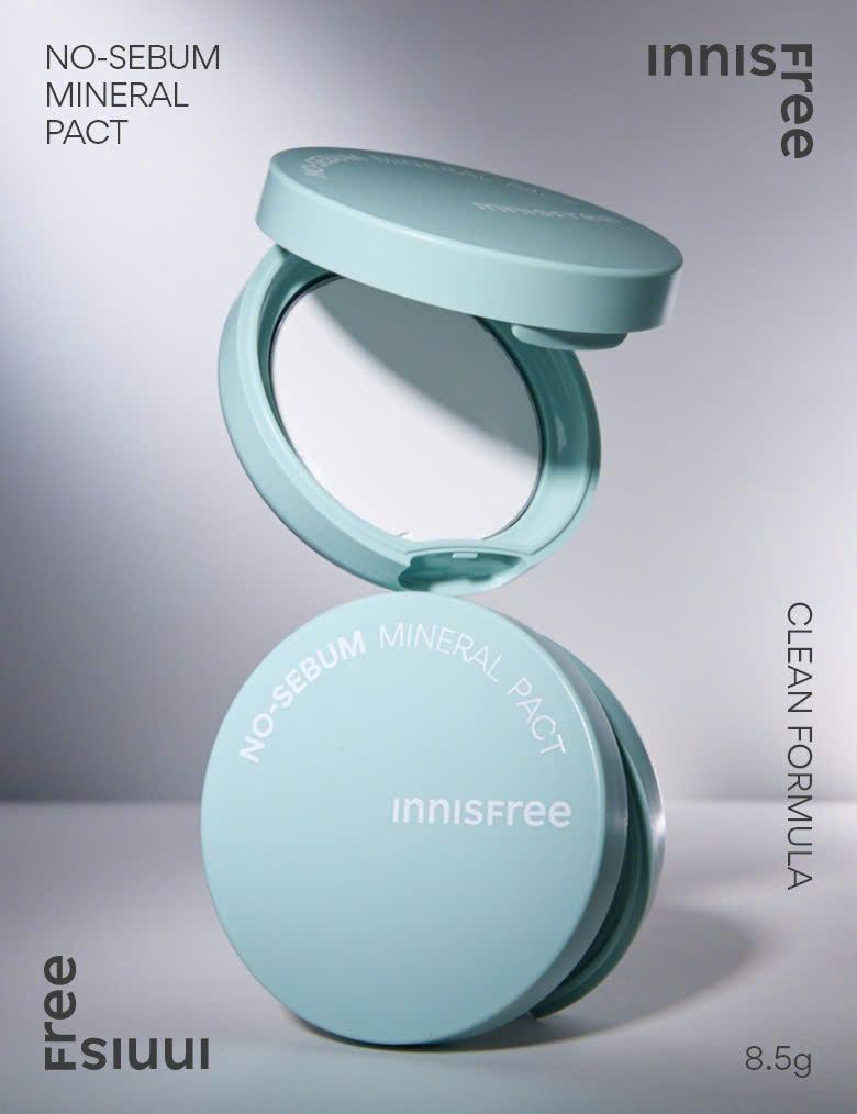 Phấn Phủ Innisfree No-sebum Mineral Pact – 8.5g Kiềm Dầu