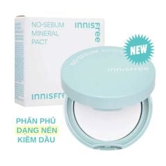 Phấn Phủ Innisfree No-sebum Mineral Pact – 8.5g Kiềm Dầu