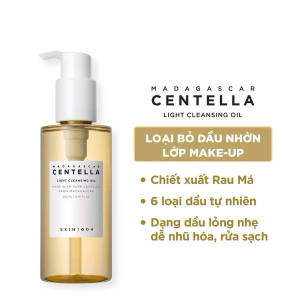 Dầu Tẩy Trang Skin1004 Centella200ml Light Cleansing Oil  cho làn da nhạy cảm