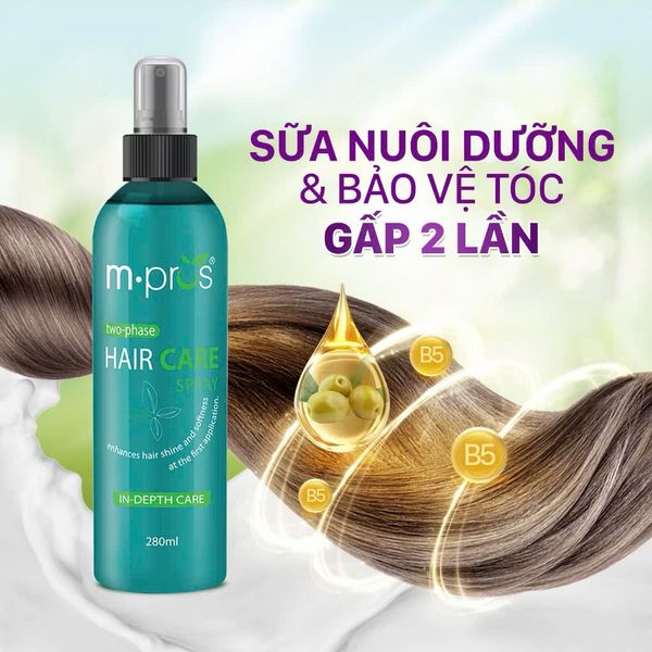 Sữa Nuôi Dưỡng & Bảo Vệ Tóc M.pros 280ml Xanh