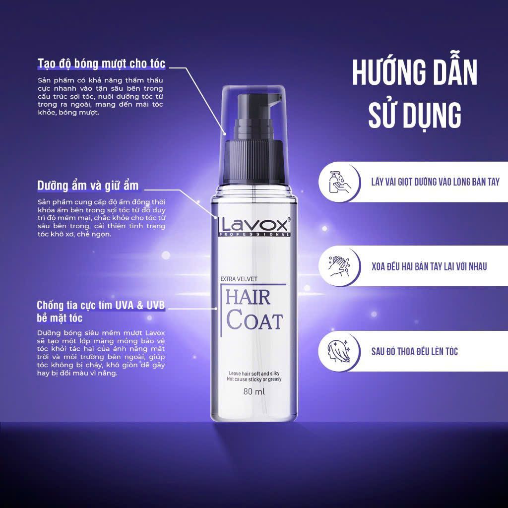 Bóng Tóc Lavox 80ml Trắng Chai Nhựa