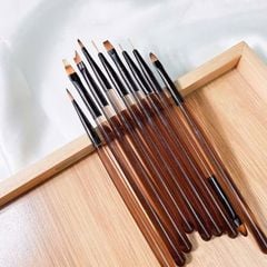 Bộ Cọ Nail 9 Cây, đầy đủ các loại cọ tiện dụng cho thợ nail