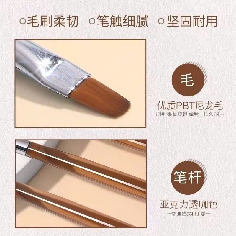 Bộ Cọ Nail 9 Cây, đầy đủ các loại cọ tiện dụng cho thợ nail