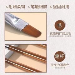 Bộ Cọ Nail 9 Cây, đầy đủ các loại cọ tiện dụng cho thợ nail