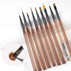Bộ Cọ Nail 9 Cây, đầy đủ các loại cọ tiện dụng cho thợ nail