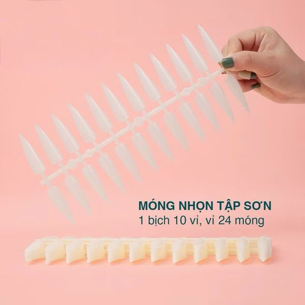 Móng Vĩ Nhọn Tự Nhiên N1