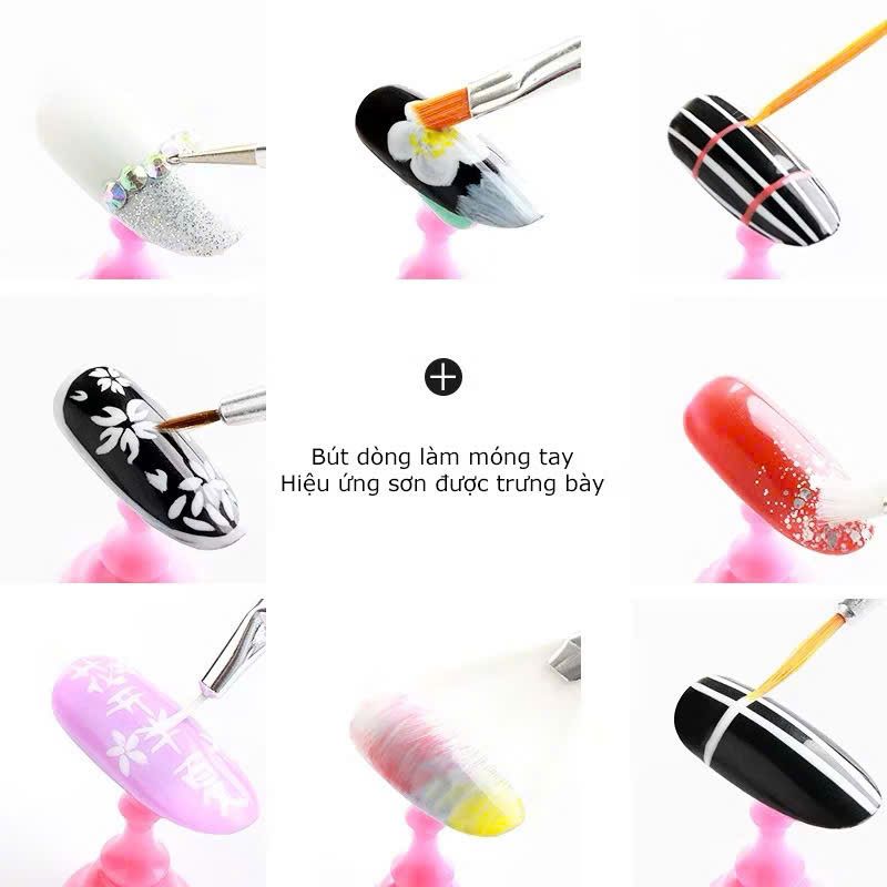 Bộ Cọ Nail 15 Cây màu ngẫu nhiên