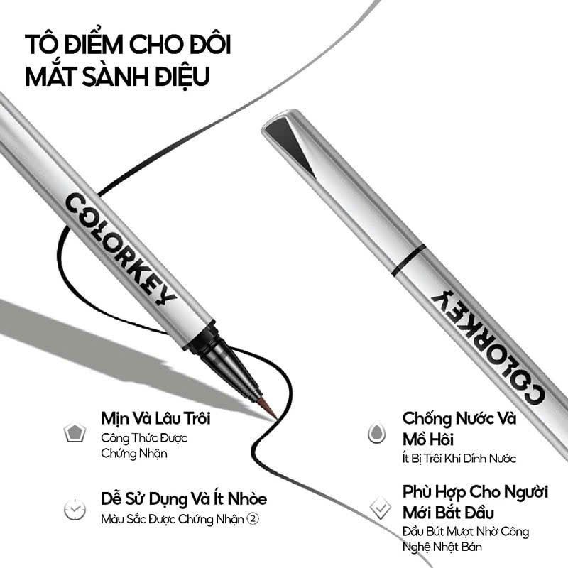 Kẻ Mắt Nước Colorkey Floating Color Liquid Eyeliner No1