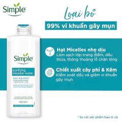 Tẩy Trang Simple 200ml -400ml