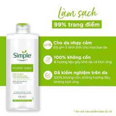 Tẩy Trang Simple 200ml -400ml
