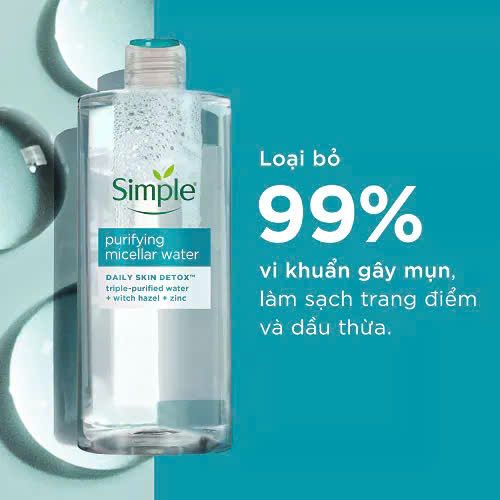 Tẩy Trang Simple 200ml -400ml
