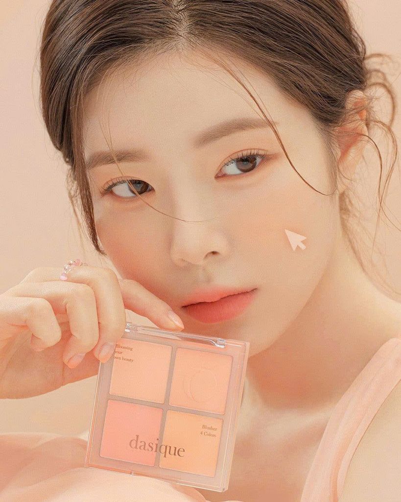 Má Hồng Dasique Blending Mood Cheek 11.2g 4 Ô #03 Peach Blending